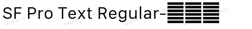 SF Pro Text Regular字体转换